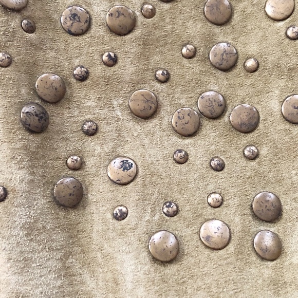 VTG Bernardo Suede Studded Jacket XL - Picture 11 of 11
